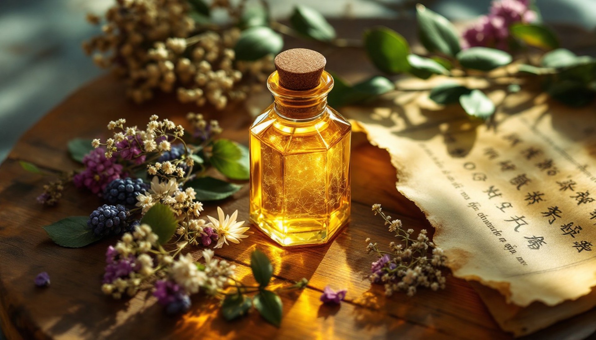 Stockcake Mystical Golden Elixir 1745186097